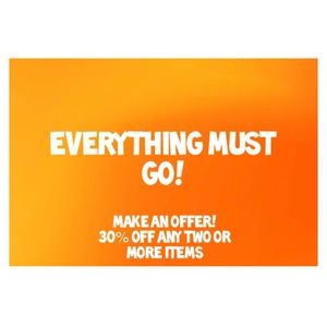 Everything must go! Moving sale!